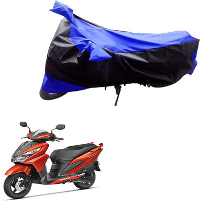 DeepShakshi AUTOMOTIVE Waterproof Two Wheeler Cover for Honda(Grazia, Black, Blue)