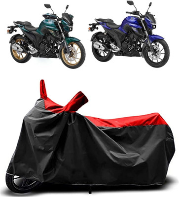 KEDIT Two Wheeler Cover for Yamaha(FZ25, Red, Black)