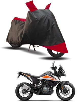 KEDIT Two Wheeler Cover for KTM(390 Adventure, Red, Black)