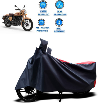CODOKI Waterproof Two Wheeler Cover for Royal Enfield(Classic 350 Signals, Red)