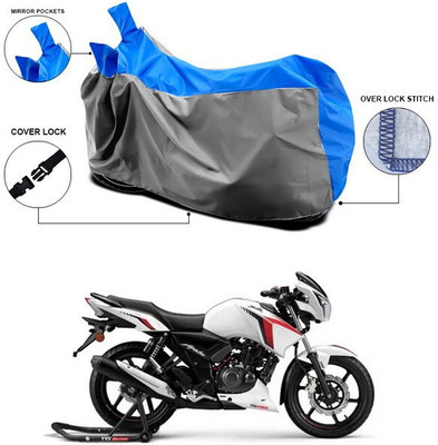 SEBONGO Waterproof Two Wheeler Cover for TVS(Apache RTR 160 4V, Blue)