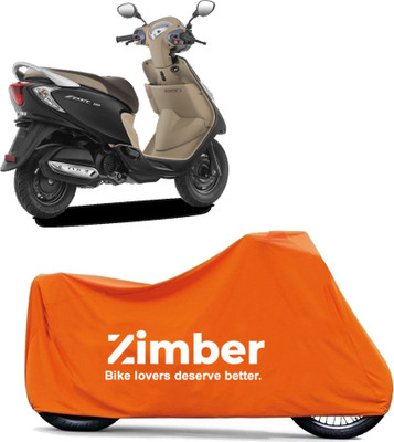 AutoRash Two Wheeler Cover for TVS(Zest, Orange)