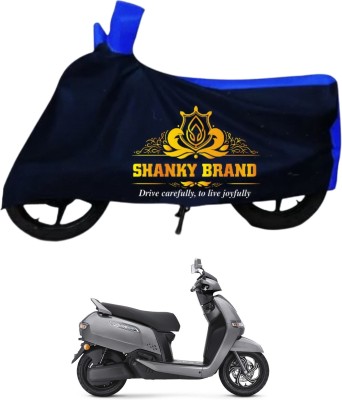 ShankyBrand Two Wheeler Cover for TVS, Universal For Bike(iQube Electric, Blue)