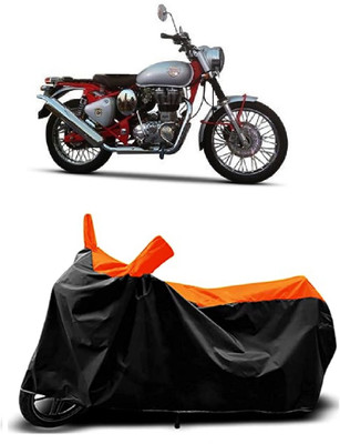 VESMEI Two Wheeler Cover for Royal Enfield(Bullet Trials 350, Orange)