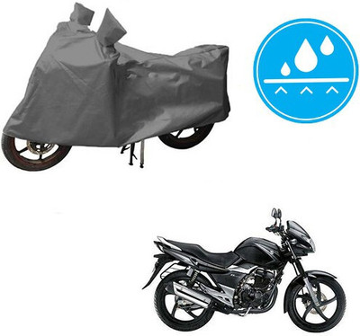 DeepShakshi AUTOMOTIVE Waterproof Two Wheeler Cover for Suzuki(GS 150R, Grey)