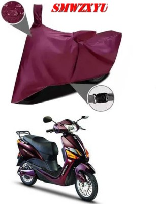 smwzxyu Waterproof Two Wheeler Cover for Hero(Electric Optima, Maroon)