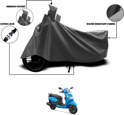 GOSHIV-car and bike accessories Two Wheeler Cover for Hero(MotoCorp Pleasure Plus, Grey)