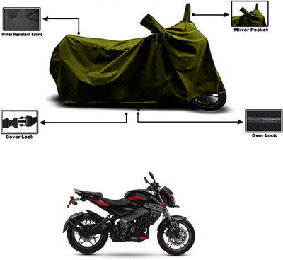 Amexride Two Wheeler Cover for Bajaj(Pulsar 200 NS DTS-i, Green)