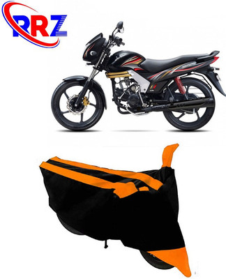 RRZ Waterproof Two Wheeler Cover for Mahindra(Centuro XT, Black, Orange)