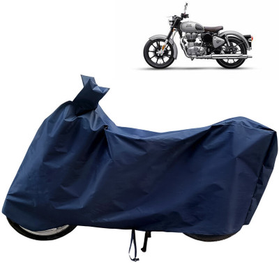 Horseyaart Waterproof Two Wheeler Cover for Royal Enfield(Classic Gunmetal BS6, Blue)