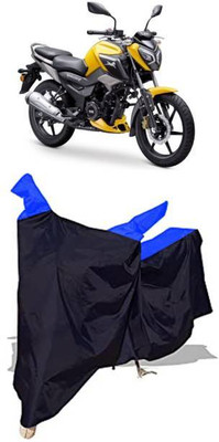 RAAMKM Waterproof Two Wheeler Cover for TVS(Raider, Black, Blue)