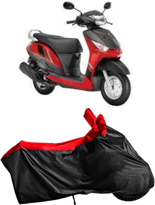 Autofly Waterproof Two Wheeler Cover for Yamaha(Alpha, Red, Black)