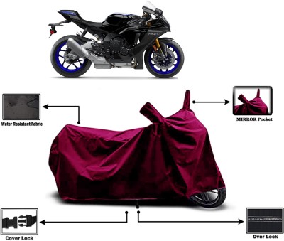 Amexride Two Wheeler Cover for Yamaha(YZF R1M BS6, Maroon)