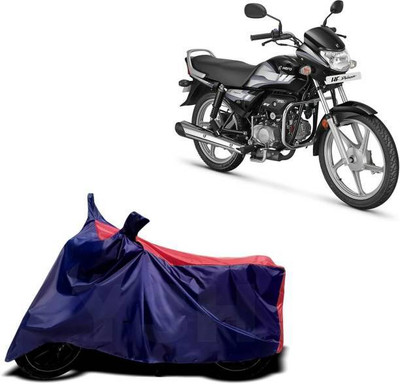RAAMKM Two Wheeler Cover for Hero(HF, Red, Black)