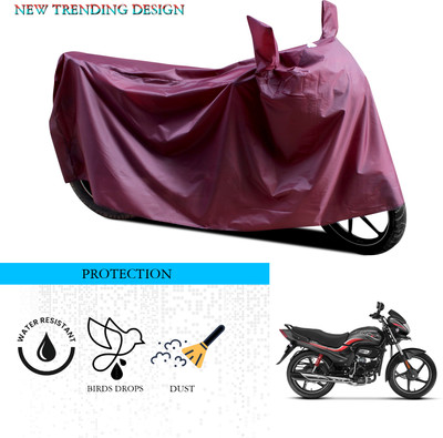 ANTHUB Waterproof Two Wheeler Cover for Hero(Passion Plus, Maroon)