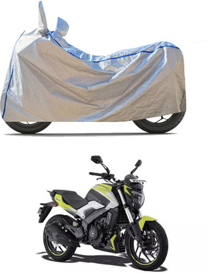CODOKI Waterproof Two Wheeler Cover for Bajaj(Dominar, Silver)