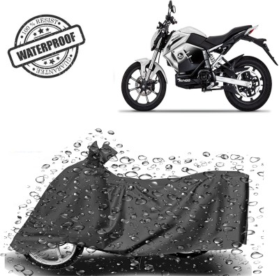 ROYAL AUTO MART Waterproof Two Wheeler Cover for Revolt(RV 400, Grey)