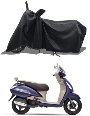 KEDIT Two Wheeler Cover for TVS(Jupiter classic, Black)