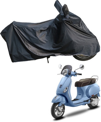 Motodreka Waterproof Two Wheeler Cover for Vespa(Urban Club BS6, Black)