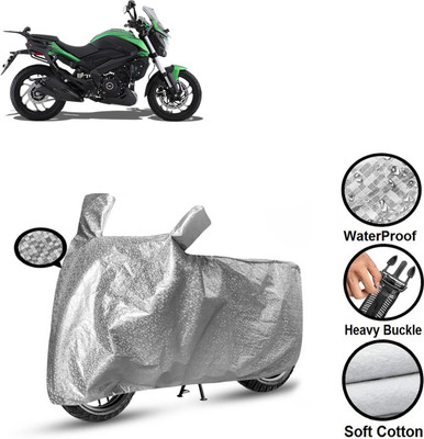 CODOKI Waterproof Two Wheeler Cover for Bajaj(Dominar 400 BS6, Silver)