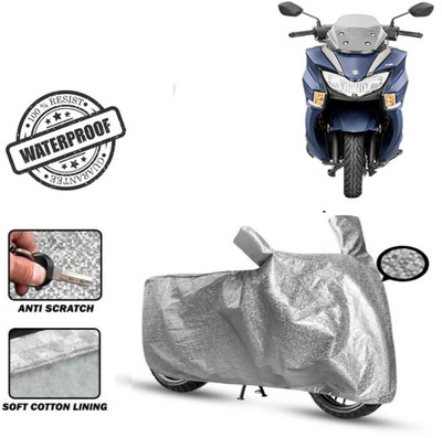 Autoinnovation Waterproof Two Wheeler Cover for Suzuki(Burgman Street 125, Silver)