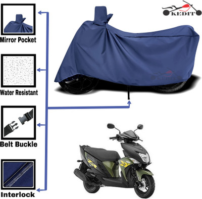 KEDIT Two Wheeler Cover for Yamaha(Ray ZR, Blue)