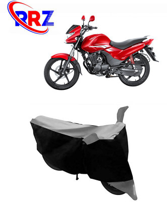 RRZ Waterproof Two Wheeler Cover for Hero(Achiever, Black, Grey)