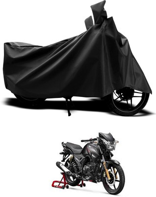 CODOKI Waterproof Two Wheeler Cover for TVS(Apache 150, Black)