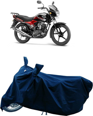 Mdstar Waterproof Two Wheeler Cover for Yamaha(Alpha BS6, Blue)