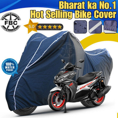FBC Waterproof Two Wheeler Cover for Yamaha(Aerox 155 Maxi BS6, Blue)