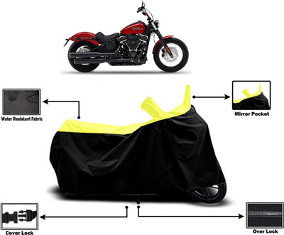 Amexride Two Wheeler Cover for Harley Davidson(Street Bob, Yellow)