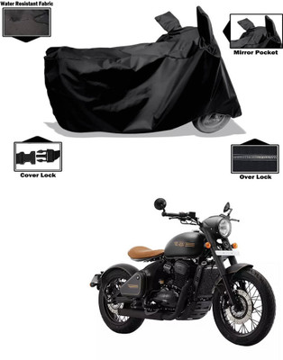 CODOKI Waterproof Two Wheeler Cover for JAWA(Perak, Black)