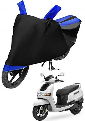 Auto Hub Two Wheeler Cover for TVS(iQube, Blue)