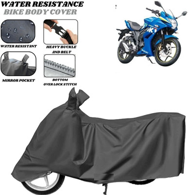 SRP PRODUCT Waterproof Two Wheeler Cover for Suzuki(Gixxer SF, Grey)