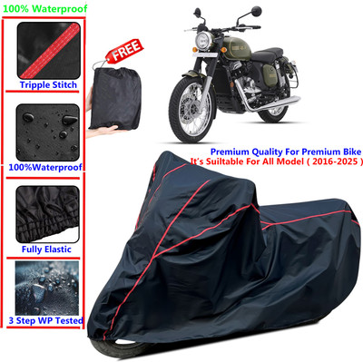 SThanaveX Waterproof Two Wheeler Cover for JAWA(Perak, Black)