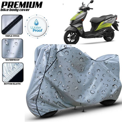 kerwa Waterproof Two Wheeler Cover for Suzuki(Avenis 125, Silver, Black)