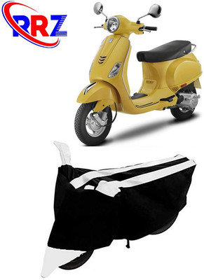 RRZ Waterproof Two Wheeler Cover for Vespa(Vespa LX, Black, White)