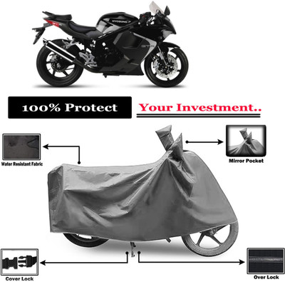 Amexride Two Wheeler Cover for Hyosung(GT250R, Grey)
