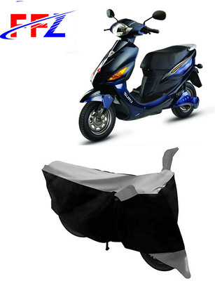 FFZ Waterproof Two Wheeler Cover for Hero(Electric Cruz, Black, Grey)