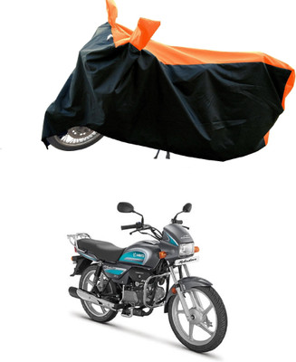 Mdstar Waterproof Two Wheeler Cover for Hero(Splendor, Orange, Black)