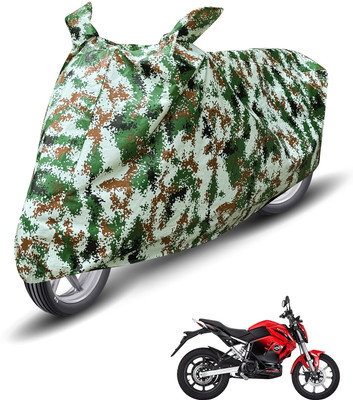 Auto Hub Waterproof Two Wheeler Cover for Revolt(RV 400, Green)