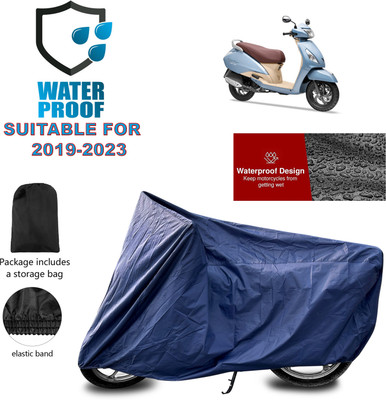 PAGORA Waterproof Two Wheeler Cover for TVS(Jupiter Grande, Blue)