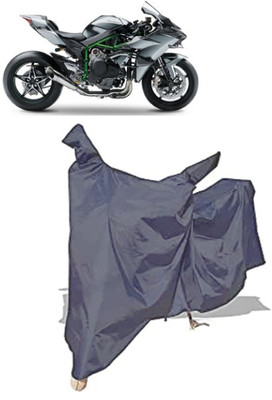 Amexride Two Wheeler Cover for Kawasaki(Ninja H2, Grey)
