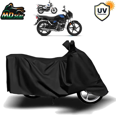 MWBB Waterproof Two Wheeler Cover for Hero(Splendor Plus, Black)