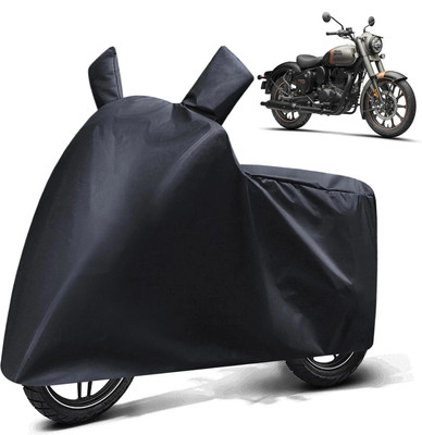 FABTEC Waterproof Two Wheeler Cover for TVS(Apache RTR 200 Fi E100, Black)