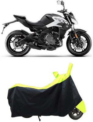 Coxtor Waterproof Two Wheeler Cover for CFMoto(400NK BS6, Yellow)