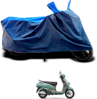 CODOKI Waterproof Two Wheeler Cover for Suzuki(Access, Black, Blue)