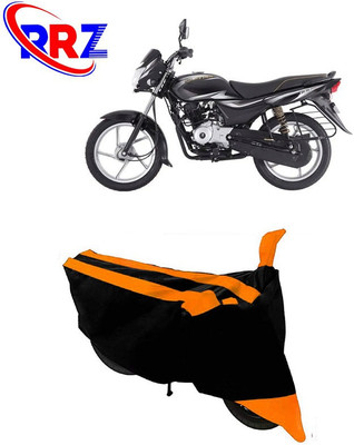 RRZ Waterproof Two Wheeler Cover for Bajaj(Platina, Black, Orange)