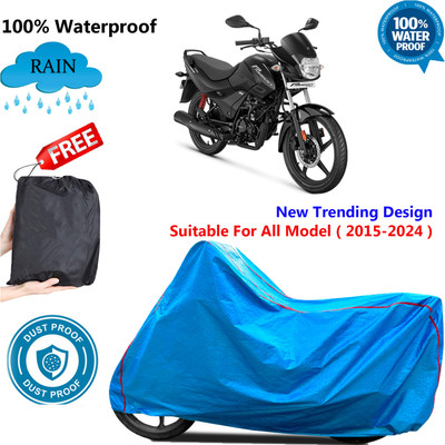 OliverX Waterproof Two Wheeler Cover for Hero(Passion Pro, Blue)
