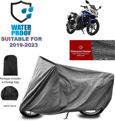 PAGORA Waterproof Two Wheeler Cover for Yamaha(Fazer-250 BS6, Grey)